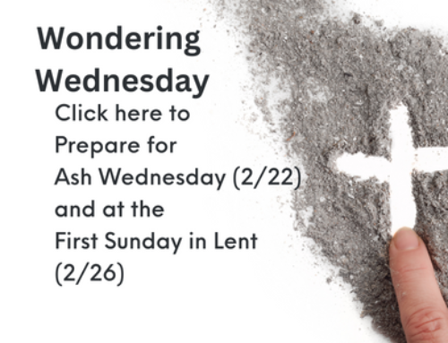 Ash Wednesday and Lent 1